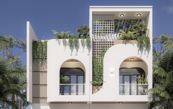 Thiết kế ngoại thất nhà phố - Công Ty TNHH Thương Mại- Thiết Kế- Nội Thất- Xây Dựng Huy Thành